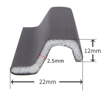 Лента уплотнительная для окон 4м Коричневая