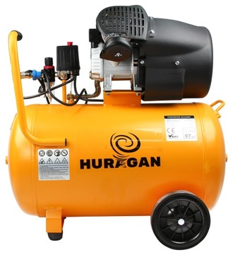 МАСЛЯНЫЙ КОМПРЕССОР ВОЗДУШНЫЙ КОМПРЕССОР HURRAGAN ПОРШНЕВОЙ НАСОС 100л 530л/мин