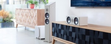 MONITOR AUDIO W10 БЕЛО-БЕЛЫЙ ДВОЙНОЙ, БЫСТРЫЕ БАСЫ