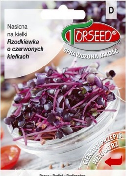 NASIONA NA KIEŁKI-RZODKIEWKA CZERWONE KIEŁKI - 20G