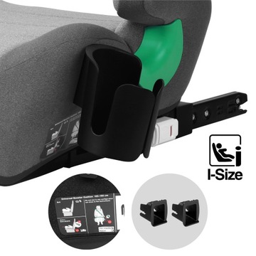 Tulano Cabby 35 Серое автокресло ISOFIX, размер I 125–150 см
