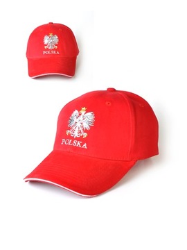 CZAPKA z daszkiem kibica POLSKA rozmiar 54-56 wzór H80