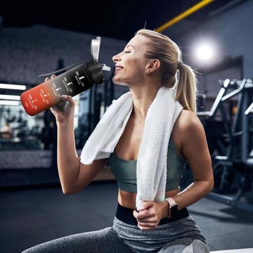 Бутылка 1,5 л, бутылка с водой, тренажерный зал, путешествие, с премиальным маркером времени