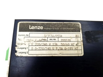 ИНВЕРТОР LENZE 8100 33.8106-E 355570 8106_E.6A.21