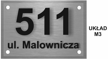 Алюминиевая 3D адресная доска 32x22 + Бесплатно - 24 часа