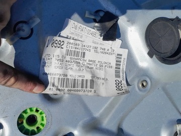 FIAT STILO KOMBI ZVEDÁK OKNO LEVÝ PŘEDNÍ MECHANIZMUS ŘIDIČE