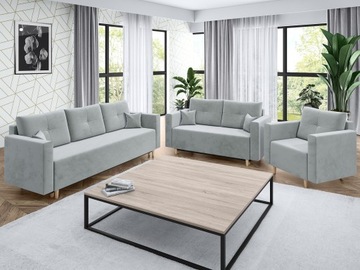 Zestaw wypoczynkowy LUSIA 3+2+1 Kanapa Sofa Fotel