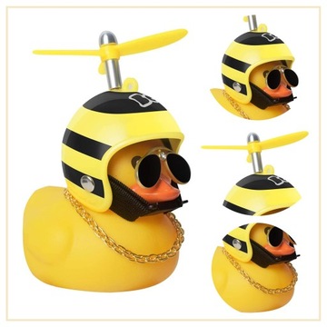 УТКА ДЛЯ АВТОМОБИЛЯ РЕЗИНОВАЯ ЖЕЛТАЯ СВЕТОДИОДНАЯ ЗАБАВНАЯ УТКА ПОДАРОК ​​ДЛЯ ПАРНЯ