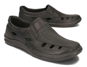 ТУФЛИ САНДАЛИИ МОКАСИН КОЖАНЫЕ БОЛЬШИЕ 185 ЧЕРНЫЕ 47