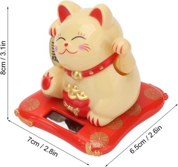 КОШКА КОТЕНОК МАШЕТ ЛАПОЙ УКРАШЕНИЕ НА СОЛНЕЧНОЙ ЭНЕРГИИ ДЛЯ ДОМА