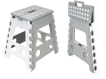 TABORET STOŁEK ROZKŁADANY ALEX RAVI 39CM SZARY