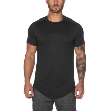 2019 New Men t-shirt Bodybuilding Slim O-Neck Shor