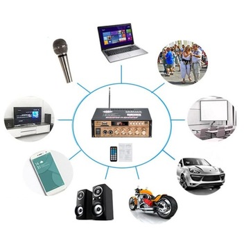 ЦИФРОВОЙ СТЕРЕОФОННЫЙ УСИЛИТЕЛЬ BLUETOOTH-РЕСИВЕР ДИНАМИК 300 Вт + ПУЛЬТ ДИСТАНЦИОННОГО УПРАВЛЕНИЯ