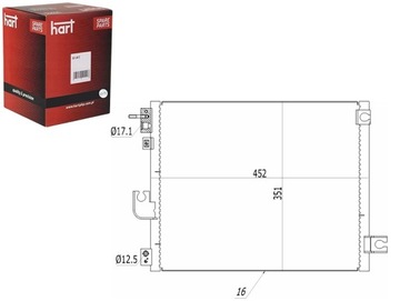 KONDENZÁTOR KLIMATIZACE ATOS 1.1 12V 05- HART