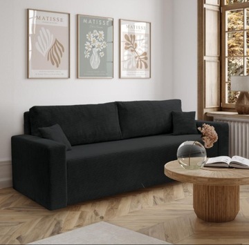 sztruks sofa kanapa 3 osobowa wybór koloru na sprężynach
