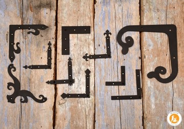 Декоративная фурнитура, петли лофт для ставен, 15 см О-08