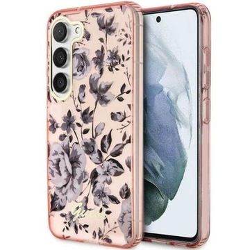 Etui Case Guess do Galaxy S23 Obudowa Flower Pink