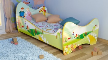 Łóżko dziecięce 160x80 RÓŻNE WZORY + MATERAC