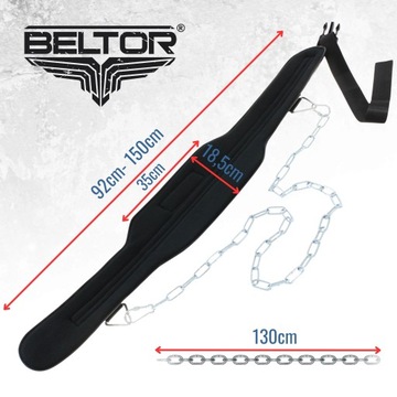 Утяжеленный бодибилдерский пояс BELTOR С ЦЕПЬЮ ДЛЯ ПОДТЯЖЕНИЯ ПОЯСА ДЛЯ ПОГРУЖЕНИЙ