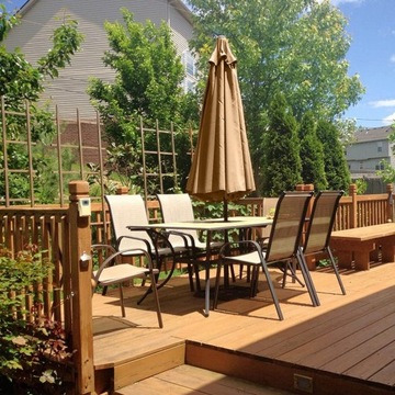 Водонепроницаемый чехол для садового зонта, 8 держателей, 300 см, коричневый