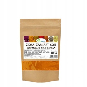 ZIOŁA ZAMIAST SOLI KOMPOZYCJA 15 PRZYPRAW 100G
