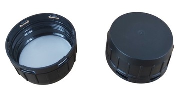 Kanister 1L czarny + nakrętka czarna HDPE na wodę chemię płyny