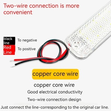 2 шт. Автомобильная лампа для чтения Светодиодная лампа багажника Потолочная лампа для внутреннего интерьера автомобиля