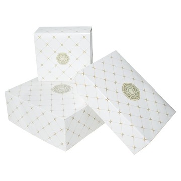 КОРОБКА ДЛЯ ВЫПЕЧКИ ТОРТА 30X30X12,5 СМ, БЕЛАЯ БЕЗ НАПЕЧАТКИ В УПАКОВКЕ ПО 10 ШТ.