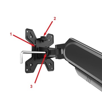 Универсальное газовое настольное крепление для двух мониторов 13–32 дюйма