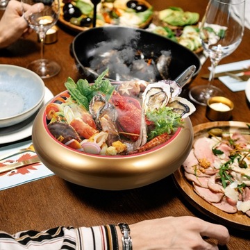 ТАРЕЛКА ДЛЯ САШИМИ ЗОЛОТАЯ ДЕКОРАТИВНАЯ ПОДСТАВКА ДЛЯ СУШИ