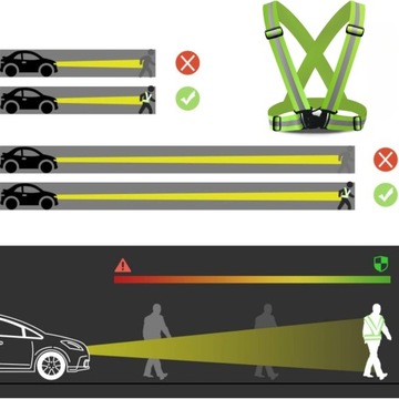 Светоотражающий ремень безопасности Велосипедный мотор Светоотражающий жилет ДОРОЖНЫЙ БЕГ СИЛЬНЫЙ