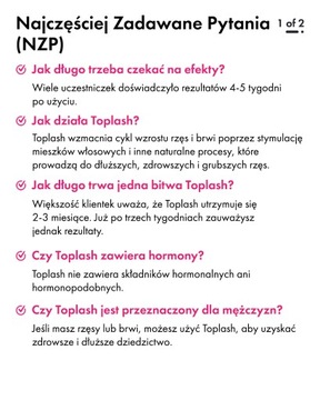 Toplash Бустер для ресниц и бровей