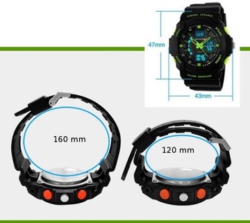 WOJSKOWY ZEGAREK DZIECIĘCY DLA CHŁOPCA WSTRZĄSOODPORNY WODOODPORNY SENSORR