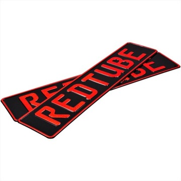 Таблички для регистрационных рамок Ваша надпись 2 шт.