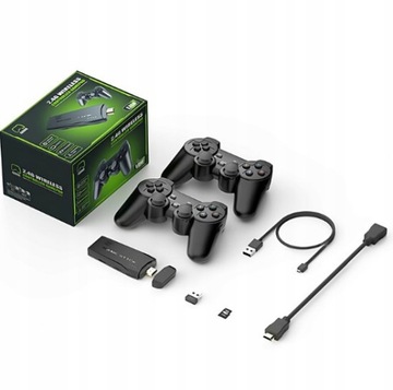Ретро HDMI ТВ-приставка, 2 беспроводные панели, эмулятор! Изображение 4К!