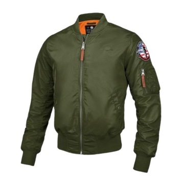 PIT BULL KURTKA WIOSENNA MA1 LOGO FLIGHT OLIVE XL