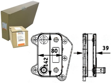 CHLADIČ OLEJE BEHR HELLA 5080402AA A6121880101 A