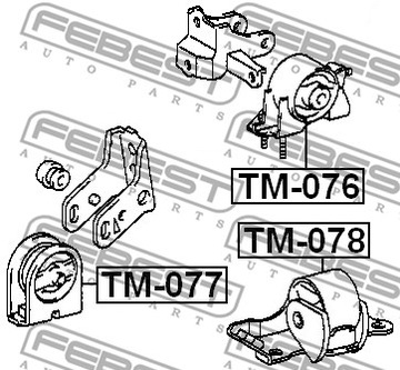 FEBEST TM-077 LOŽISKO MOTORU