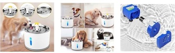 Автоматический фонтанчик для кошек и собак 2,4 л, 5 фильтров