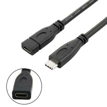 Удлинительный кабель USB-C 3.1 USB тип C M/F 0,5 м