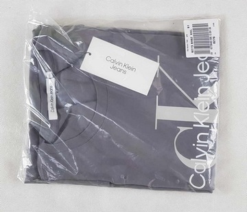 Męska koszulka Calvin Klein Jeans t-shirt J30J320806 oryginalna szara - XXL