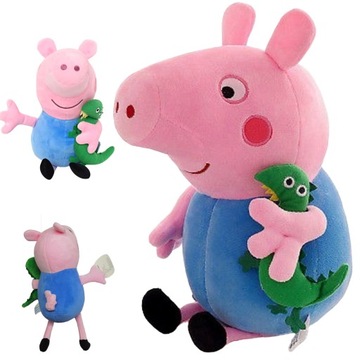 ŚWINKA PLUSZAK MASKOTKA ZABAWKI - PEPPA PIG 32CM GEORGE DLA DZIECI