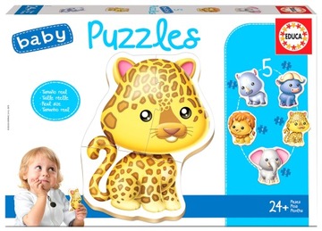 Educa Puzzle 3-5 Dzikie zwierzęta