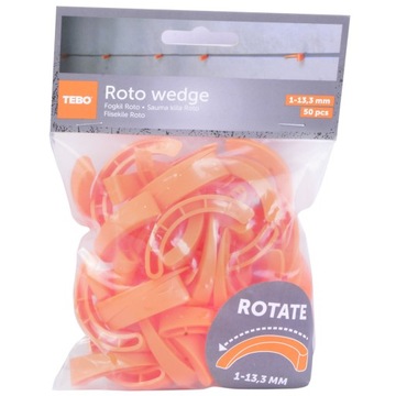 TEBO SYSTEM POZIOMOWANIA KLINY ROTACYJNE 50SZT