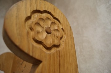 ЗЕРКАЛО В ДУБОВОЙ РАМЕ С ПОЛКОЙ из МАССИВА ДУБА d-550