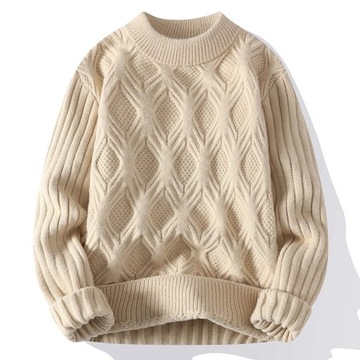 sweter męski modne zagęszczone wygodne miękkie swetry swetry mę