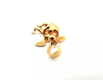 КУЛОН АНГЕЛ С СЕРДЦЕМ, 585 1.26G