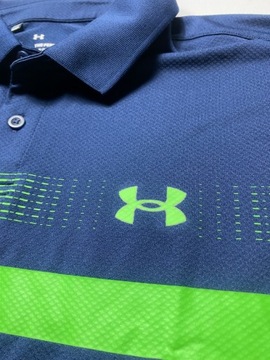 Under Armour ORYGINALNE granatowe SPORTOWE POLO rozmiar XL