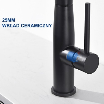 Bateria Kuchenna Zlewozmywa Kran Stalowy z Wyciąganą Wylewką 2-Tryby 50CM