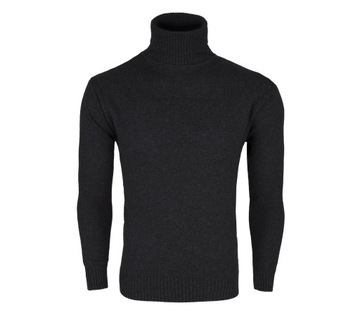 GOLF MĘSKI WEŁNIANY SWETER GRAFITOWY! XL SW151